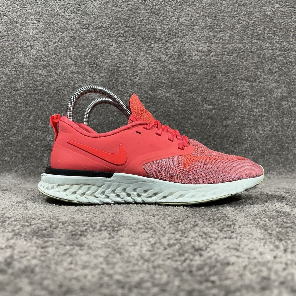 Nike Odyssey React 2 Flyknit AH1016-800 Women’s Size 7 Ember Glow Running Shoes